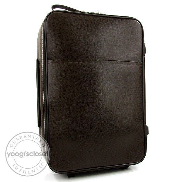 Louis Vuitton Grizzli Taiga Leather Pegase 60 Suitcase