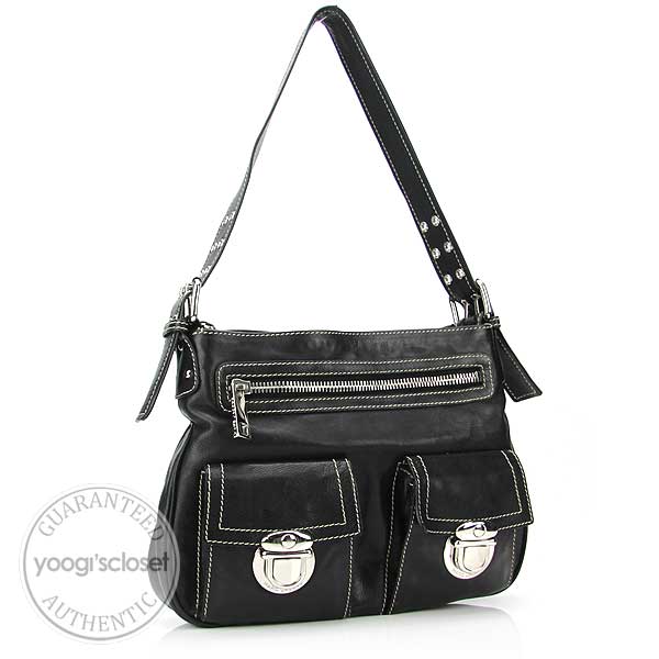 Marc Jacobs Black Calfskin Sophia Bag | Yoogi's Closet