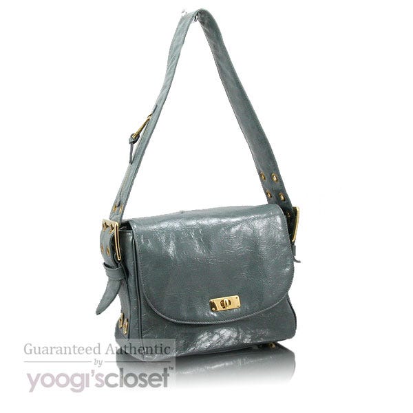 Marc Jacobs Fog Patent Leather Ursula Lee Bag