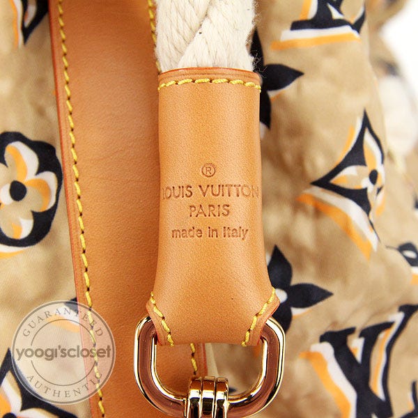 Louis Vuitton Limited Edition Tan Nylon Monogram Bulles MM Bag - Yoogi's  Closet