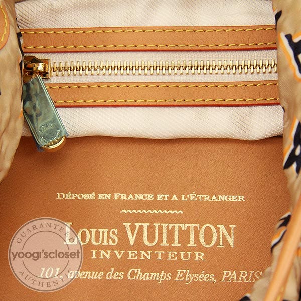 Louis Vuitton Limited Edition Navy Blue Nylon Bulles MM Bag - Yoogi's Closet
