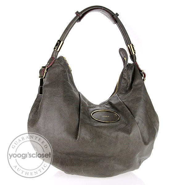 Chloe Rock Leather Victoria Hobo Bag