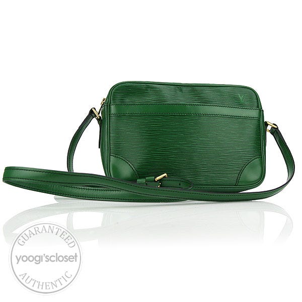 Louis Vuitton Vintage Borneo Green Epi Leather Small Pochette Messenger Bag