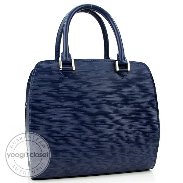 Louis Vuitton Myrtille Blue Epi Pont-Neuf PM Bag