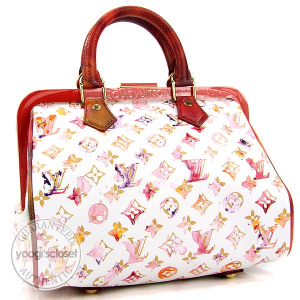 Louis Vuitton Limited Edition Richard Prince Monogram Watercolore Aquarelle Frame Speedy Bag