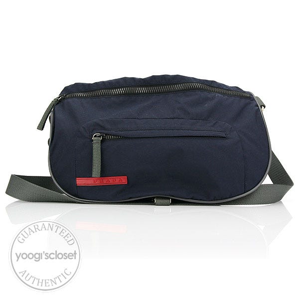 Prada Dark Navy Nylon Sport Messenger Bag
