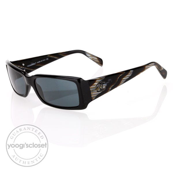 Chanel Black Frame CC Logo Sunglasses