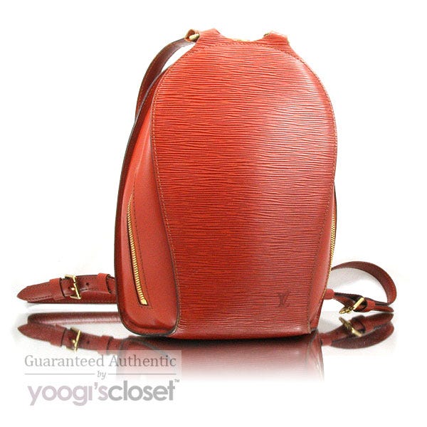 Louis Vuitton Kenyan Fawn Epi Leather Mabillon Backpack Bag
