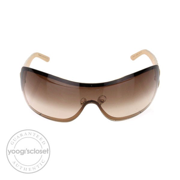 Chanel Brown Frame Quilted CC Logo Sunglasses- 5045 - Yoogi's Closet