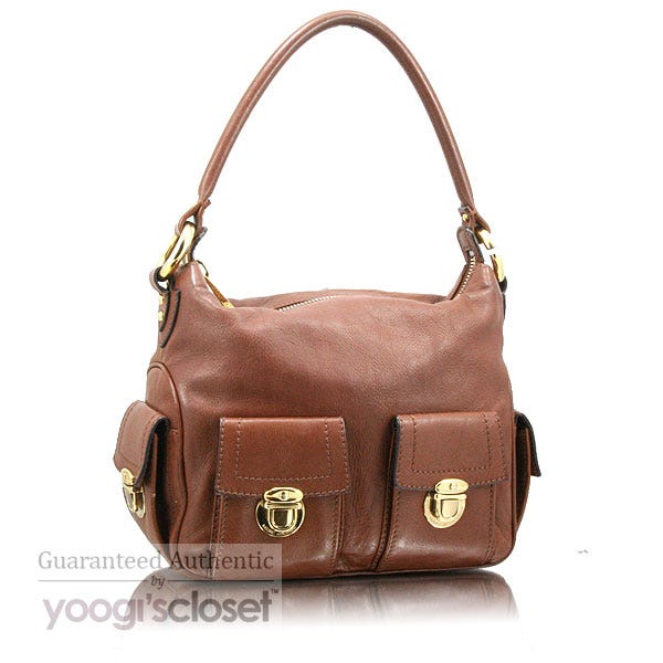 Marc Jacobs Cognac Leather Small Multi-pocket Bag