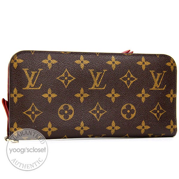 LV Insolite Wallet with Red Interior and Dual Compartments