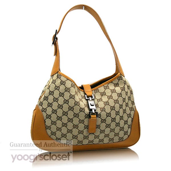 Gucci Beige/Tan Jackie O Hobo Bag