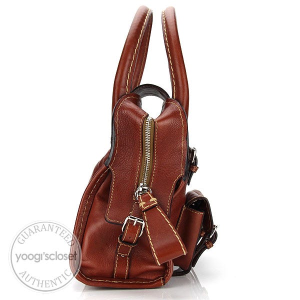 Chloe Whiskey Edith Tall Satchel Bag | Yoogi's Closet