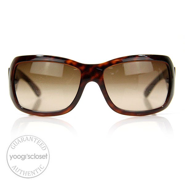 Chanel 6018 Tortoise Shell Frame with Brown Lens Sunglasses