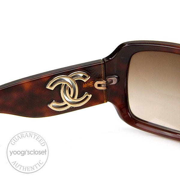 Chanel 6018 Tortoise Shell Frame with Brown Lens Sunglasses