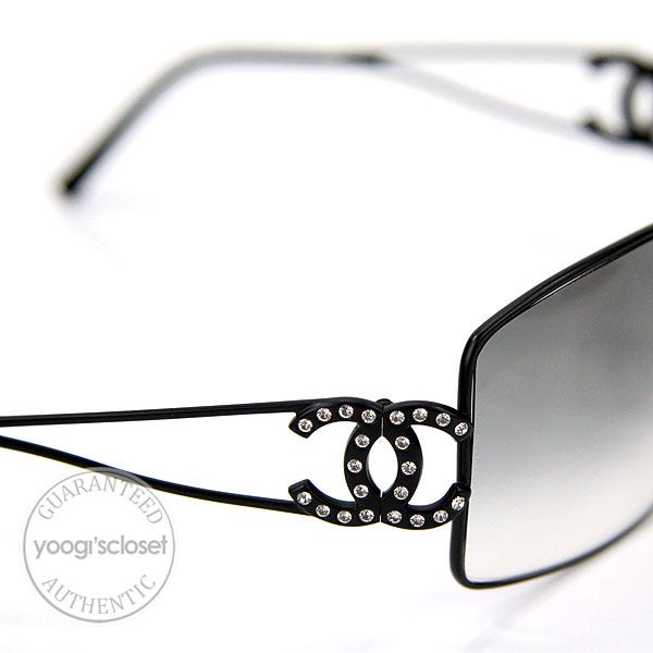 Chanel Black CC Logo Swarovski Crystals Sunglasses 4072-B Chanel Black CC Logo Swarovski Crystals Sunglasses 4072-B