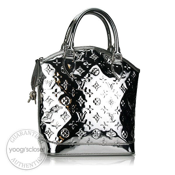 Louis Vuitton Limited Edition Silver Monogram Miroir Lockit Bag
