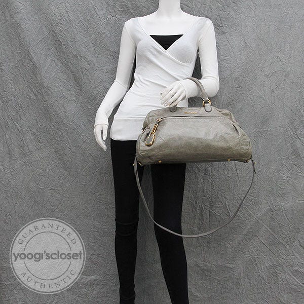 Miu Miu Astro Nappa Leather Charm Satchel Bag | Yoogi's Closet
