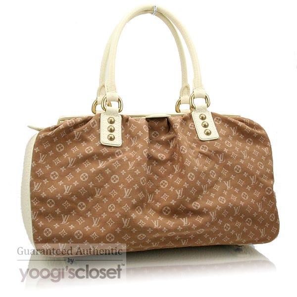 Louis Vuitton Camel Monogram Mini Lin Trapeze GM Bag