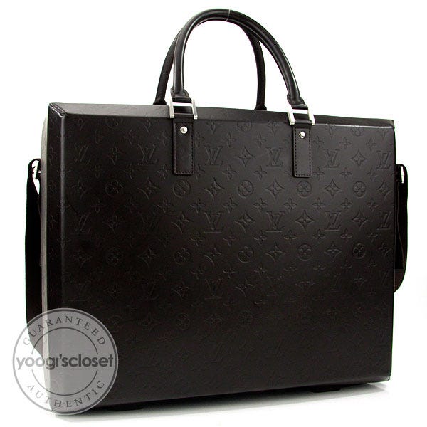 Louis Vuitton Brown Monogram Glace Leather Ricky Travel Bag Silver Hardware, 2010