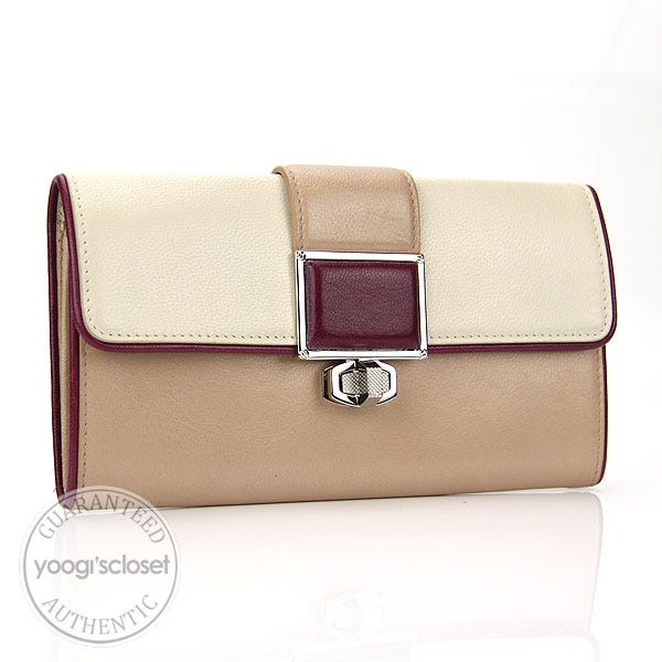Balenciaga Multicolor Leather Cherche Continental Wallet