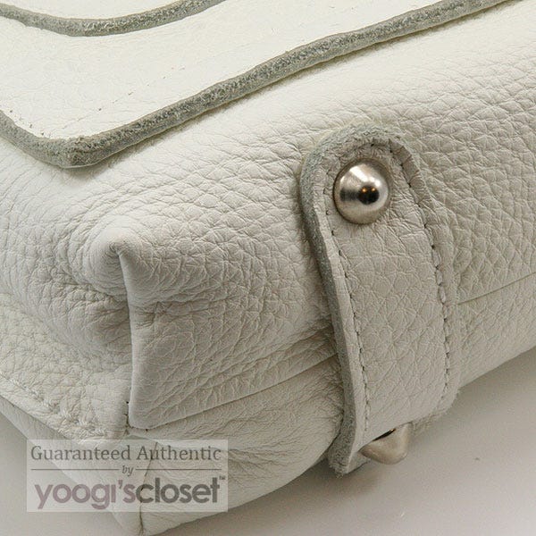 Chloe White Flower Satchel Bag | Yoogi's Closet