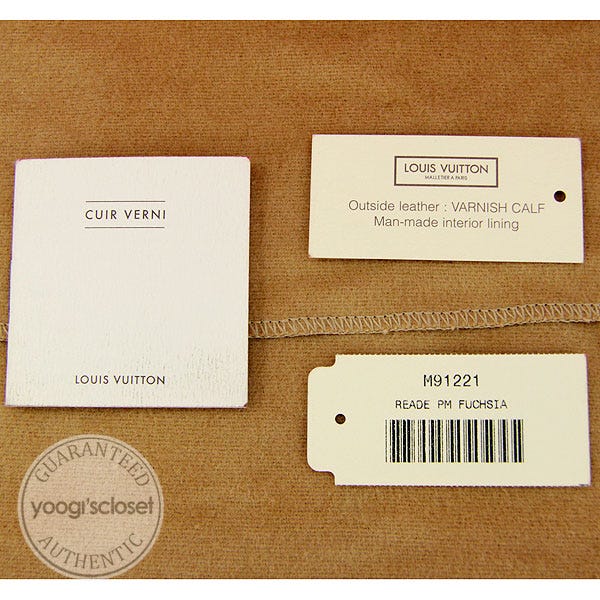 Louis Vuitton Fuchsia Monogram Vernis Reade PM Tote Bag - Yoogi's