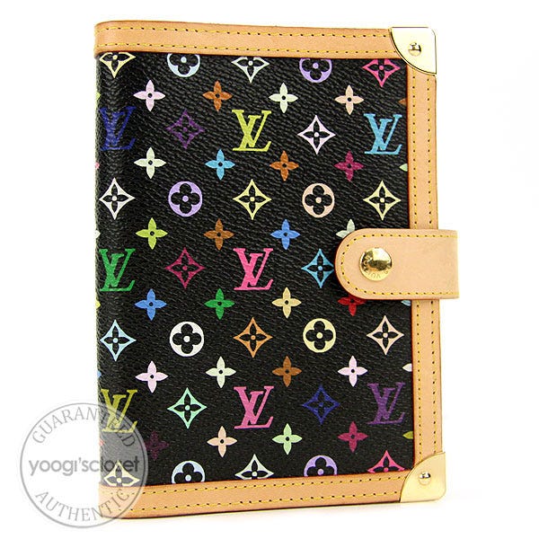 Louis Vuitton Black Multicolore Monogram Canvas Ring Agenda