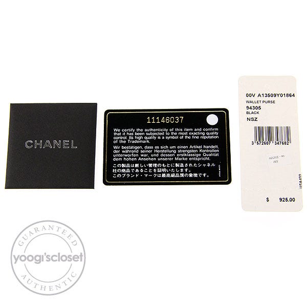 Chanel Black Caviar Leather Wallet on Chain Clutch Bag - Yoogi's