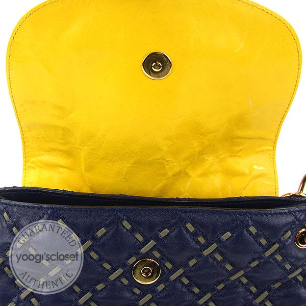 Marc Jacobs Crossbody Bag Navy Blue Preowned With Dust Bag
