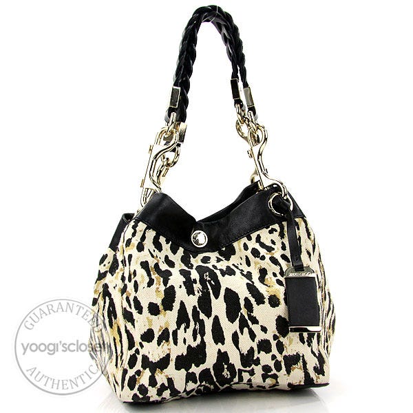 Jimmy choo leopard print on sale bag