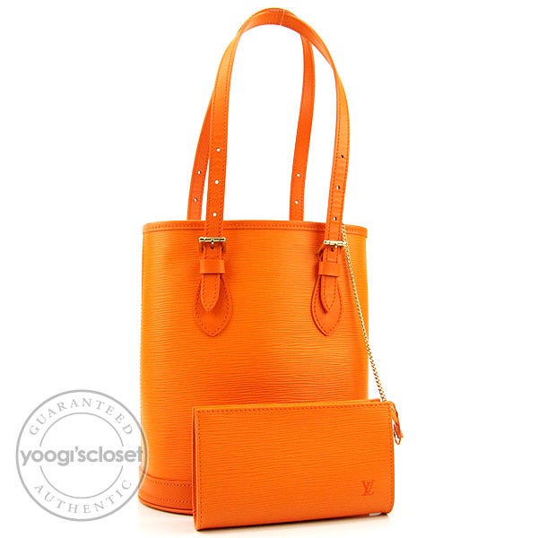 Louis Vuitton Mandarin Epi Leather Petite Bucket Bag