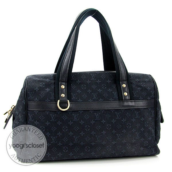 Louis Vuitton Blue Mini Lin Monogram Josephine GM Bag