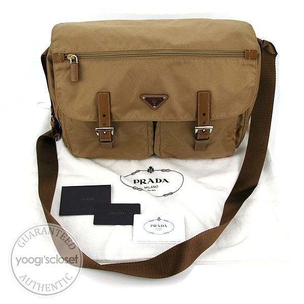 Prada Sesamo Vela Nylon Messenger Bag | Yoogi's Closet