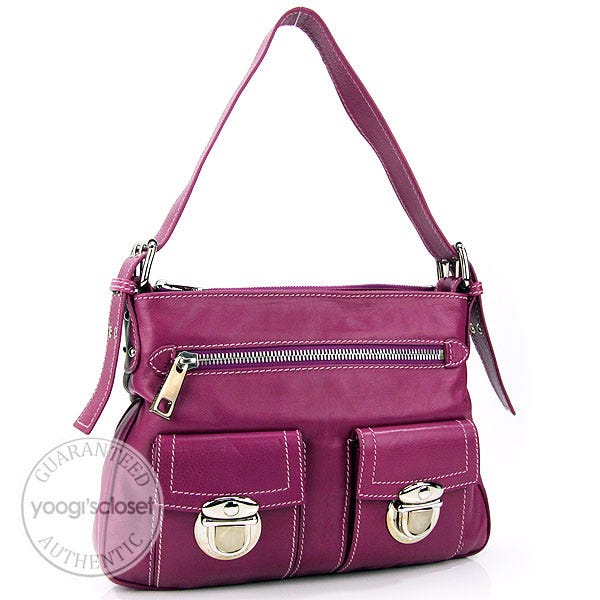 Marc Jacobs Violet Calfskin Sophia Bag