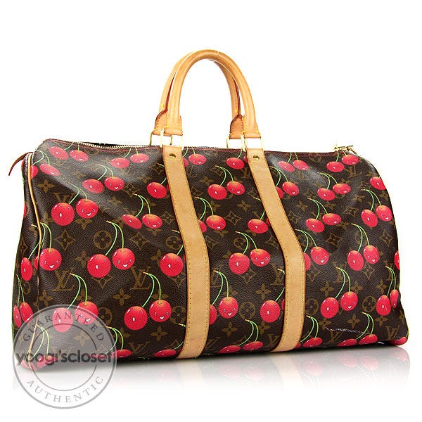 Louis Vuitton x Takashi Murakami 2005 pre-owned Keepall 45 Cherry Luggage  Bag - Farfetch