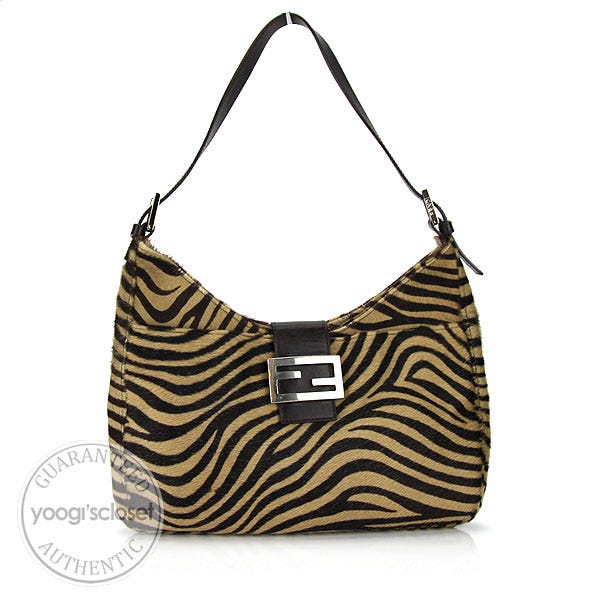 Fendi pony hair shoulder bag Outlet