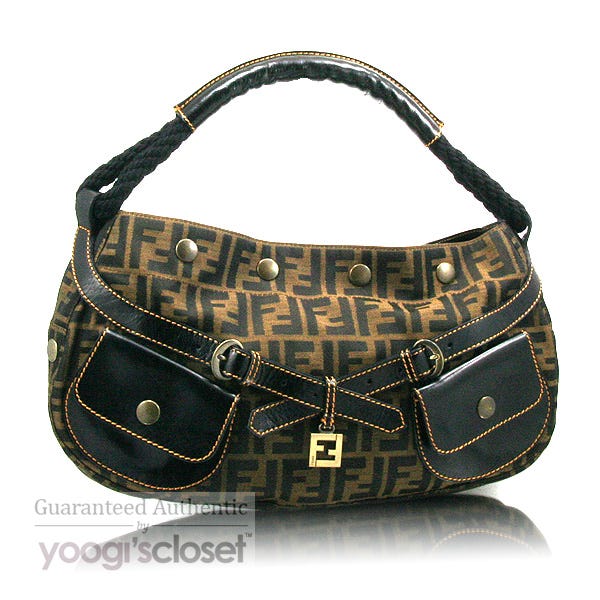 Fendi Tobacco Zucca Media Bag - 8BR519