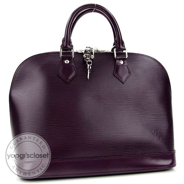 Louis Vuitton Cassis Epi Leather Alma Bag