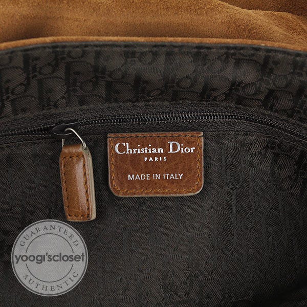 Christian Dior Tan Suede Medium Gaucho Bag | Yoogi's Closet