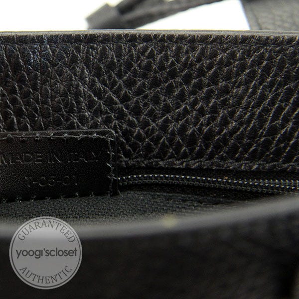 Burberry Black Leather Horn Toggle Small Tote Bag | Yoogi's Closet