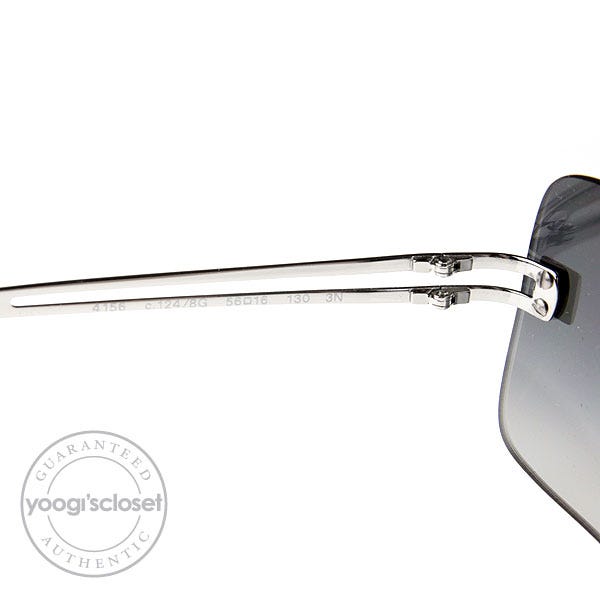 Chanel Black Tint Rimless CC Logo Sunglasses 4156 | Yoogi display picture 1