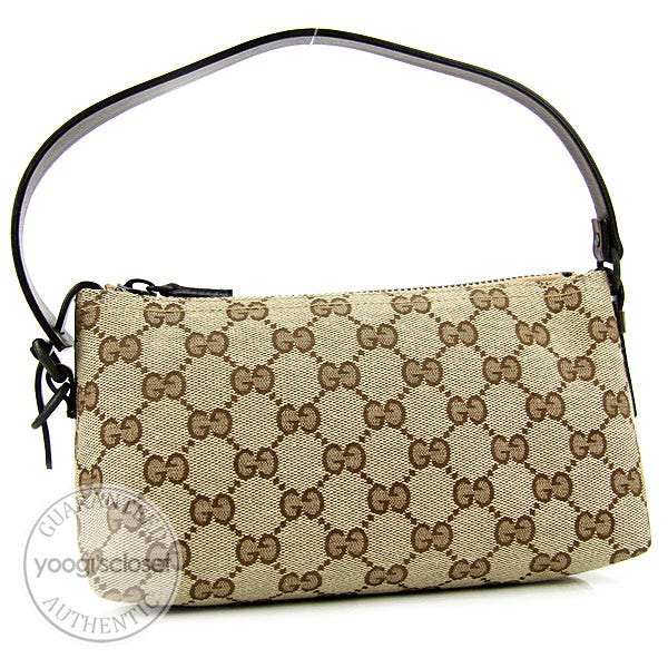Gucci, Bags, Vintage Gucci Canvas Shoulder Bag Pochette