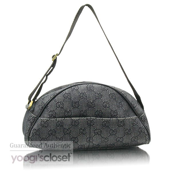 Gucci Denim GG Fabric Pochette Bag