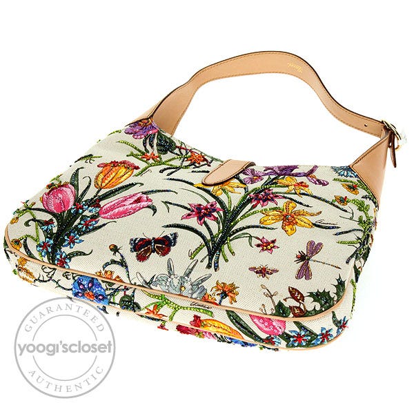 Gucci Limited Edition Jackie O Bouvier Botanical Floral Gucci Limited Edition Jackie O Bouvier Botanical Floral