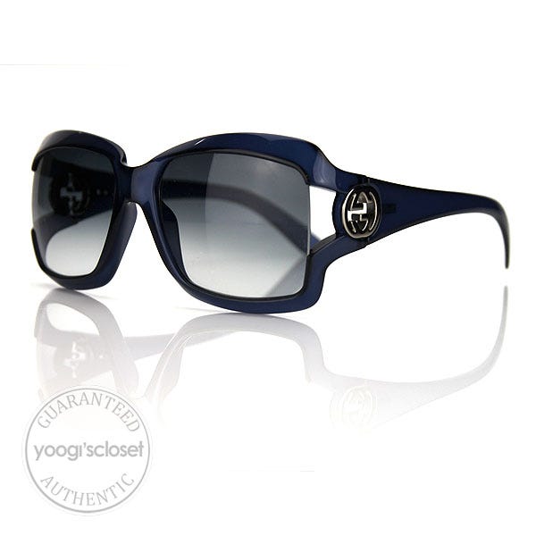 Gucci Dark Blue Opal Gradient Lenses Sunglasses 2598/S