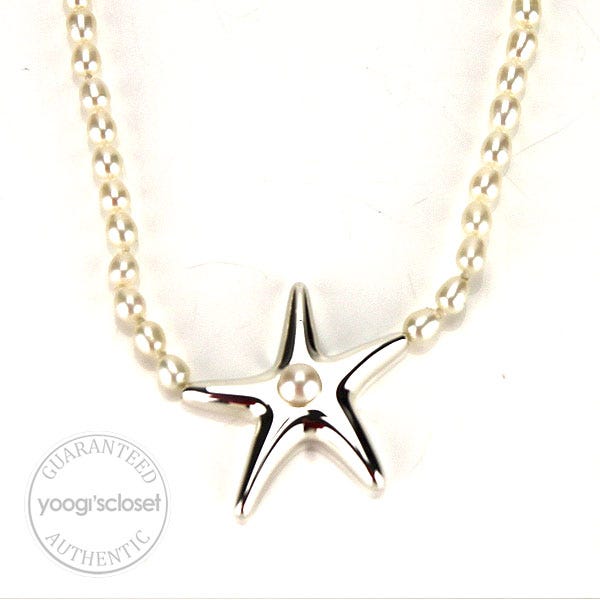 Tiffany & Co. Silver Star Pearl Necklace