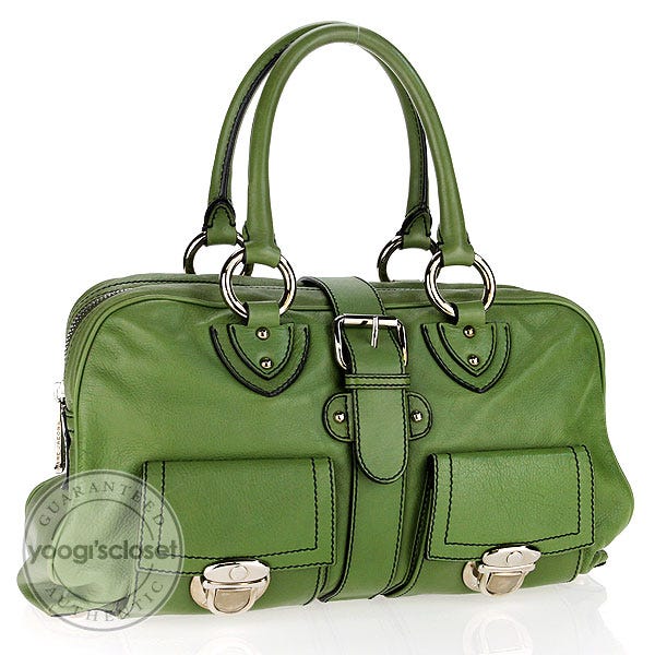 Marc Jacobs Sap Green Calfskin Leather Venetia Bag
