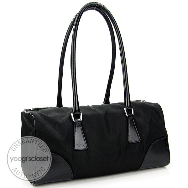 Prada Black Nylon Small Satchel Bag