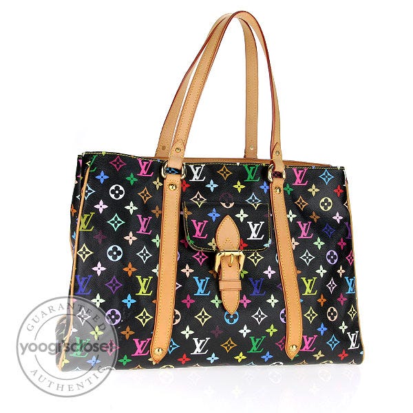 Louis Vuitton Black Multicolore Monogram Aurelia GM Bag